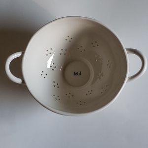 Rae Dunn "HOLD"  10.5" Colander/Strainer...